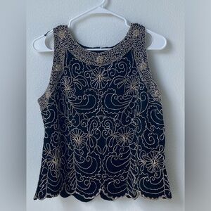 Dressbarn Beaded Top
